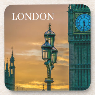 Porta-copo Luz de Londres nas portas copos do pôr do sol