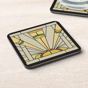 Porta-copo Luz do sol do art deco