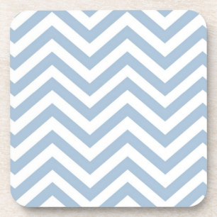 Porta-copo Luz - Grunge azul Chevron Textured
