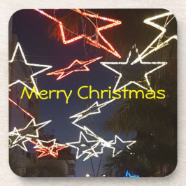 Porta-copo Luzes de Natal portas copos quadradas