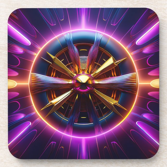 Porta-copo Lyapunov Fractal Muito Manipulado (Frente)