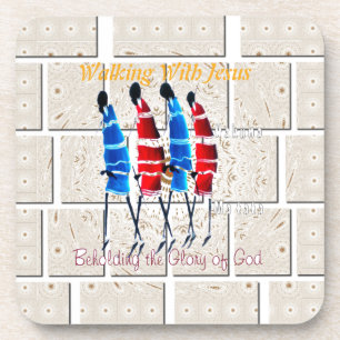 Porta-copo Maasai Morans Christian Art Impressão