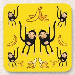 Porta-copo Macaco Cinto E Impressão De Banana