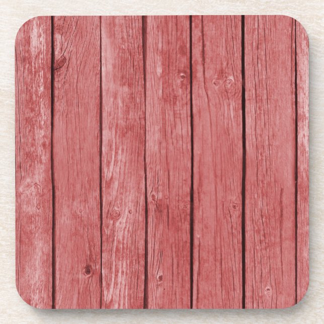 Porta-copo Madeira Chic Red Rustic (Frente)