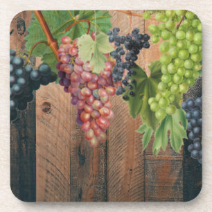 Porta-copo Madeira e Uvas de Vinha russa