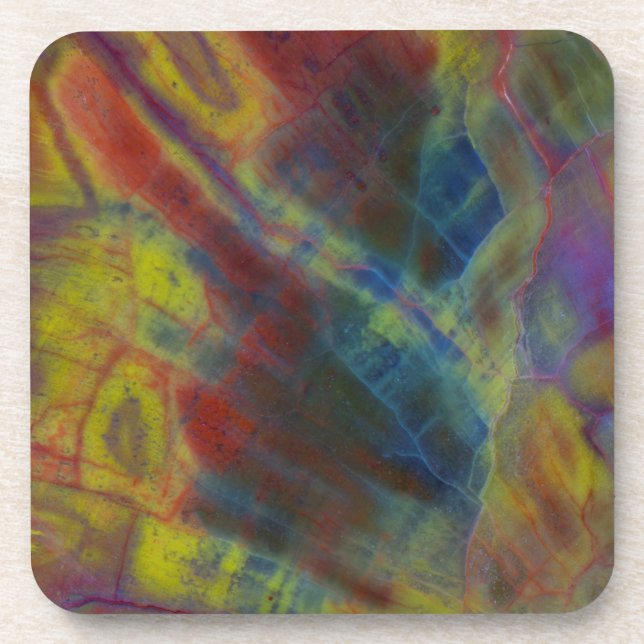 Porta-copo Madeira Petrificada Vertical (Frente)