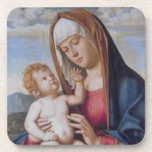 Porta-copo Madona e Menino