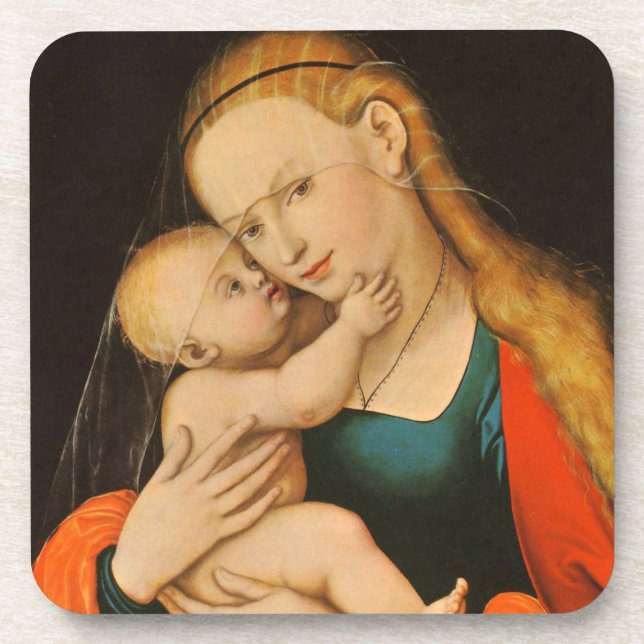 Porta-copo Madona e Menino (Frente)