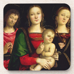 Porta-copo Madonna e a criança com St John o baptista