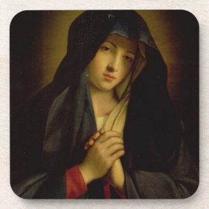 Porta-copo Madonna na amargura (óleo em canvas)