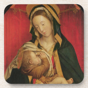 Porta-copo Madonna que Suckling sua criança, 1520-30 (óleo 