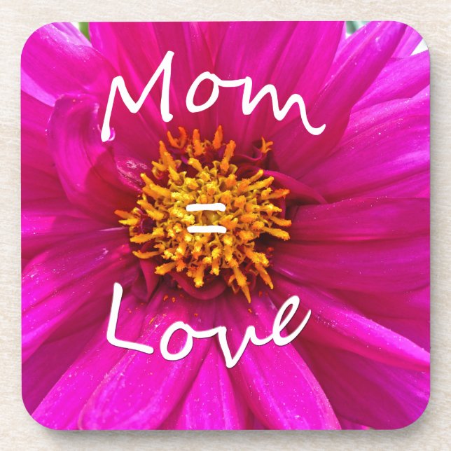 Porta-copo Mãe = Amor (Frente)