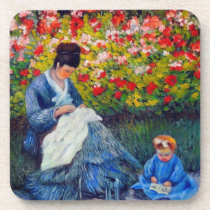Porta-copo Mãe e Criança Monet no Jardim