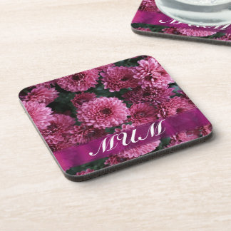 Porta-copo Mãe personalizada de flor rosa
