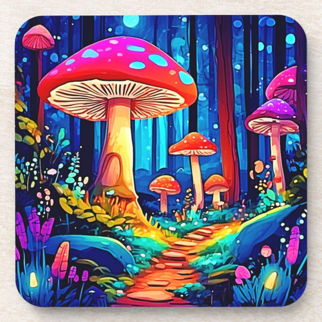 Porta-copo Magic Mushroom Path Design (Frente)