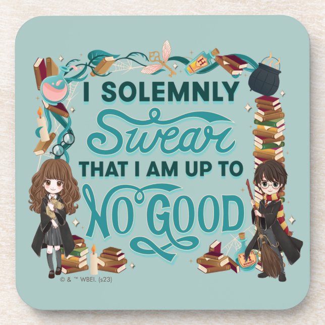 Porta-copo Magical Watercolor "I Solene Swear" (Frente)