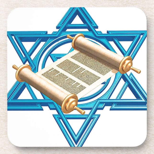 Porta-copo Maguen David Torah (Frente)