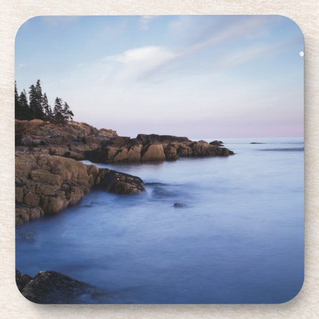 Porta-copo Maine, Acadia National Park, Moonset (Frente)