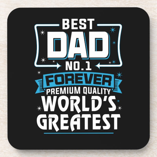 Porta-copo Maior No.1 do Mundo do Pai Pai dos Homens (Frente)