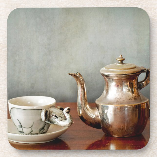 Porta-copo Mais café para sua manhã. (Frente)