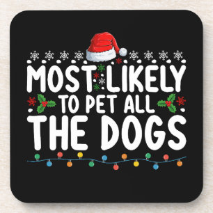 Porta-copo Mais Propenso a Acariciar Todos os Cães Natal Famí