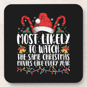 Porta-copo Mais Propenso a Assistir os Mesmos Filmes de Natal