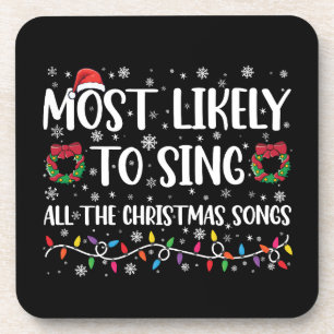 Porta-copo Mais Propenso a Cantar Todas as Músicas de Natal F