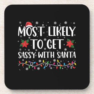 Porta-copo Mais Propenso a Ficar Sassy com o Papai Noel Famíl