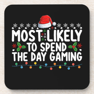 Porta-copo Mais Propenso a Passar o Dia no Natal Jogando