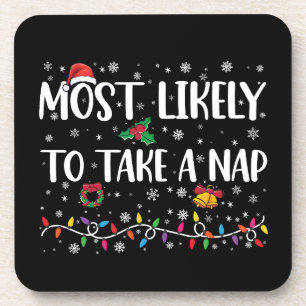 Porta-copo Mais Propenso a Tirar um Cochilo Natal Divertido