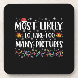 Porta-copo Mais Provável a Tirar Muitas Fotos no Natal da Fam