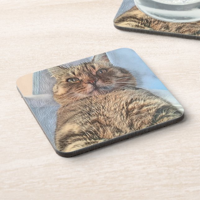 Porta-copo Majestic Tiger Cat  (Left Side)