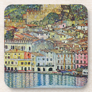 Porta-copo Malcesine no lago Garda por Gustav Klimt