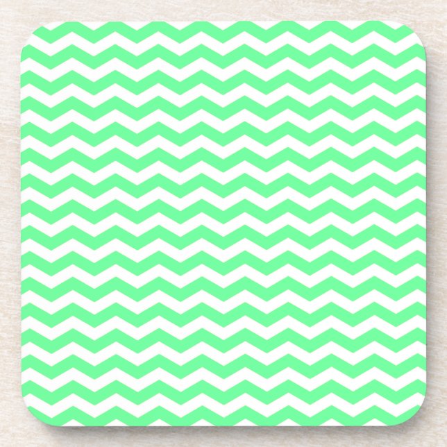 Porta-copo Malibu Seafoam Wave Chevron (Frente)