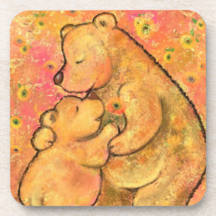 Porta-copo Mamãe e Bebê Urso - Adicione Sua Imagem / Texto /