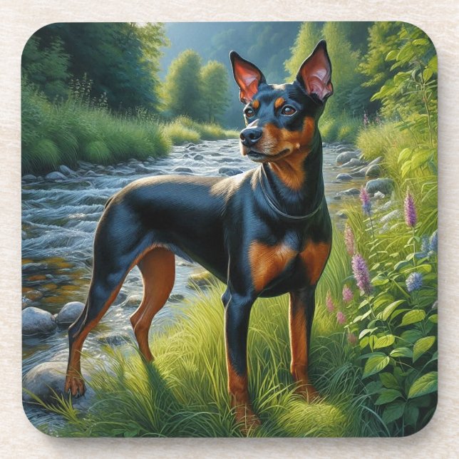 Porta-copo Manchester Terrier (Frente)