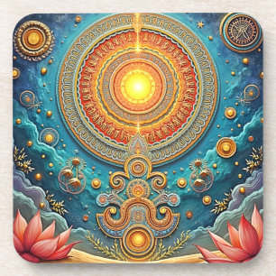Porta-copo Mandala Art Espiritual