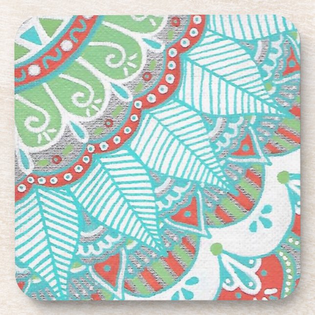 Porta-copo Mandala Coasters~Set de 6 (Frente)