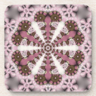 Porta-copo Mandala Country Rosa Terra : Conjunto de Seis