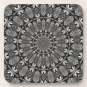 Porta-copo Mandala Monocromático