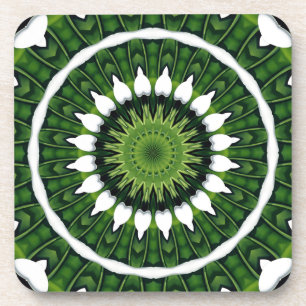 Porta-copo Mandala Verde Tropical