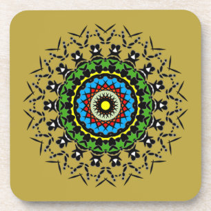 Porta-copo Mandalas Florais Sem Costura