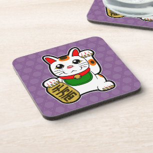 Porta-copo Maneki Neko: Gato Sortudo Japonês