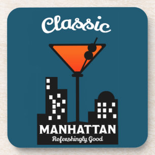 Porta-copo Manhattan Cocktail Wall Art