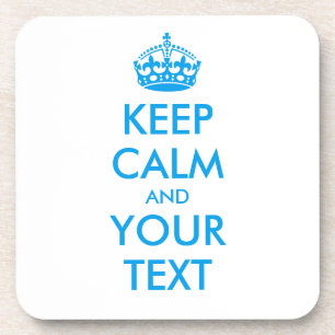 Porta-copo MANTENHA O CALM Personalizado e o TEXTO