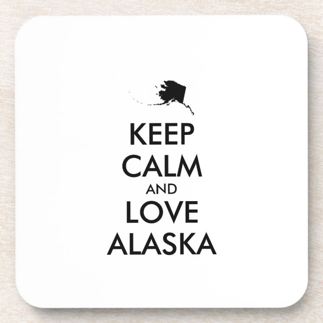 Porta-copo MANTER CALM e AMAR ALASKA personalizáveis (Frente)