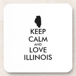 Porta-copo MANTER CALM e AMOR ILLINOIS personalizáveis