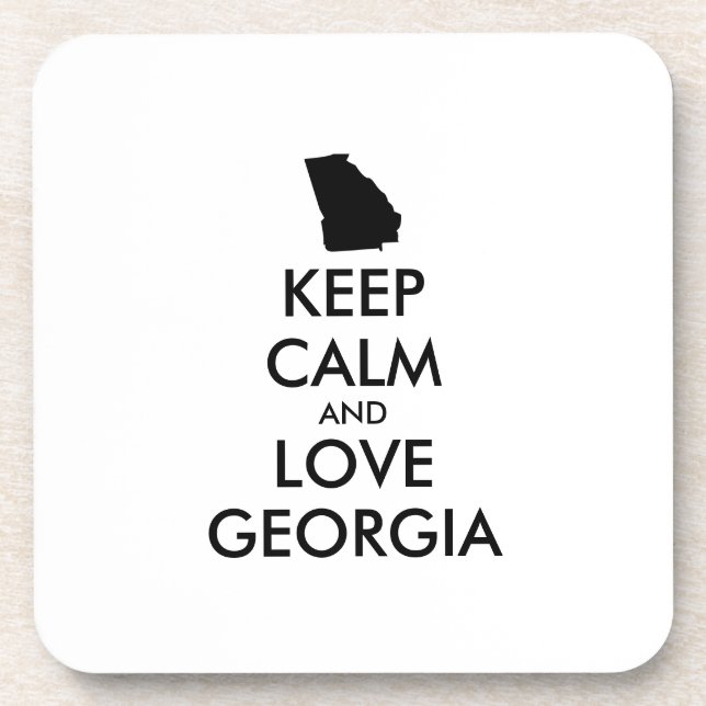 Porta-copo MANTER CALMA E AMAR GEÓRGIA personalizáveis (Frente)