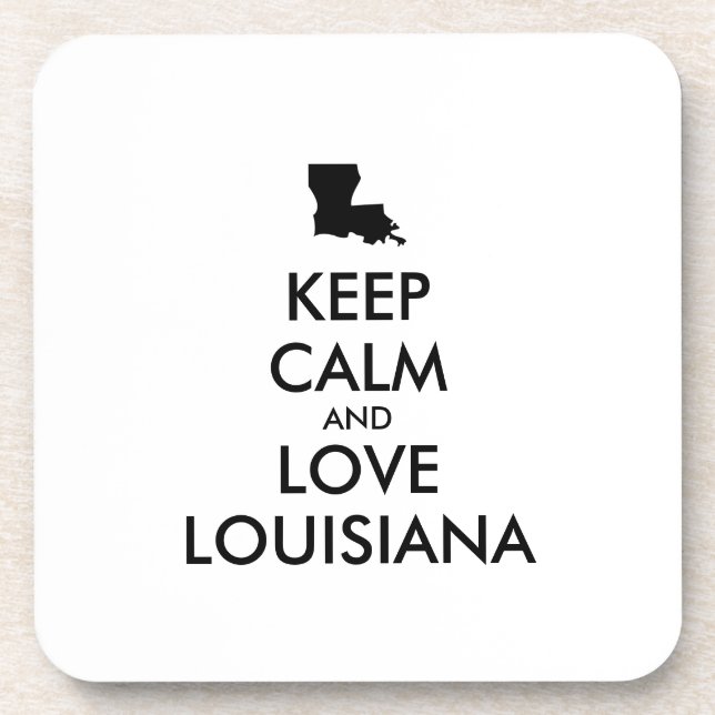 Porta-copo MANTER CALMA E AMOR personalizáveis LOUISIANA (Frente)