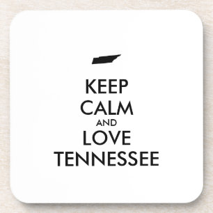 Porta-copo Manter calmo e amar o tennessee personalizável